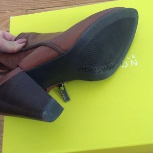 Kenneth Cole Reaction Shoes - Leather open heel ankle strap booties Kenneth Cole Reaction Shoes - Leather open heel ankle strap booties
